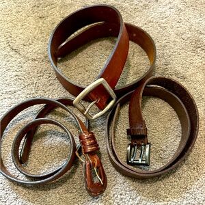 Leather Belts Bundle of 3